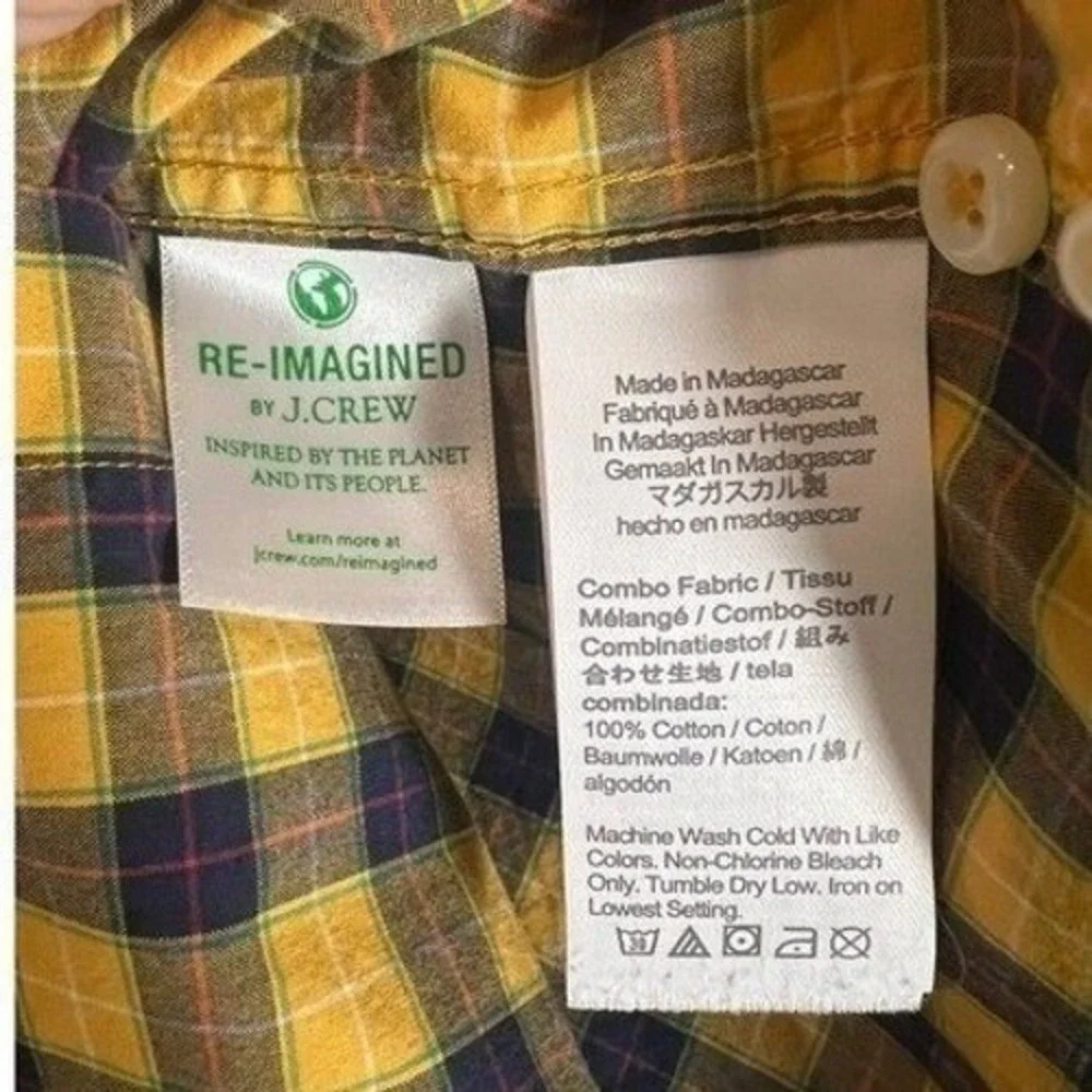 J.Crew Shirt Men's Medium‎ Flannel Check Grunge Skater Streetwear